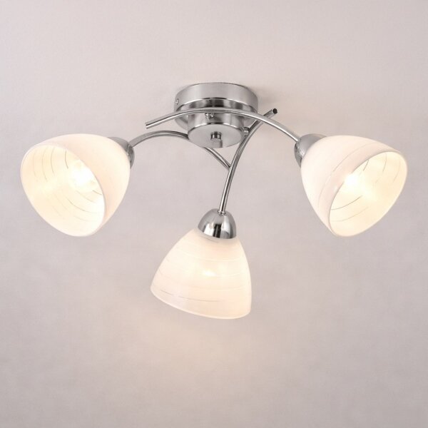 Lampadario a soffitto CLARA 3xE27/15W/230V cromo lucido