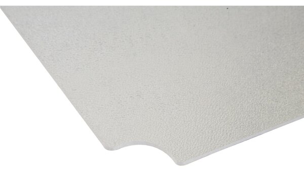 Piano in Plexiglass 20x45 cm Spessore 3 mm con angoli stondati per scaffalature Archimede