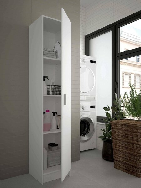 Armadio multiuso 1 anta Alexander, 37x37h180 cm, Bianco