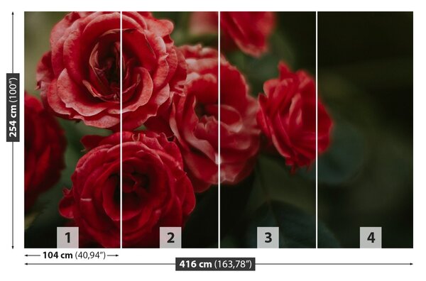 Carta da parati Rose vintage 104x70 cm
