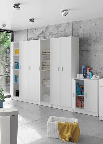 Armadio multiuso 1 anta Alexander, 37x37h180 cm, Bianco