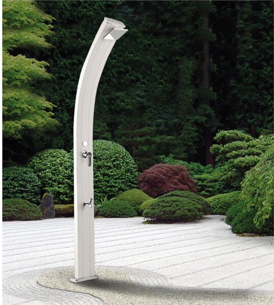 Doccia Per Esterni in Alluminio a Riscaldamento Solare Serbatoio 25 lt Arkema Spring Dimensioni 26x12x h 224 cm - peso 18,5 kg Blu