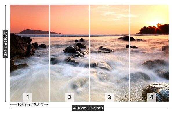 Carta da parati Rocce marine 104x70 cm