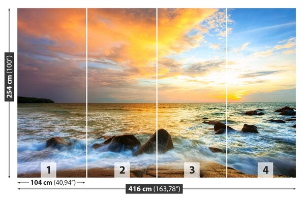 Carta da parati Il tramonto 104x70 cm
