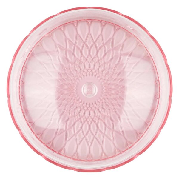 Tortiera con campana Rotonda in plastica biologica LINEA VANITY Dimensioni � 30xh16 cm colore in scatola serigrafata Guzzini colore Rosa Flamingo