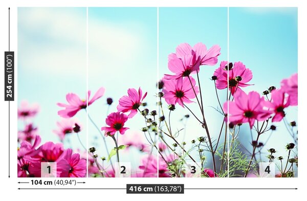 Carta da parati Cielo dei fiori 104x70 cm