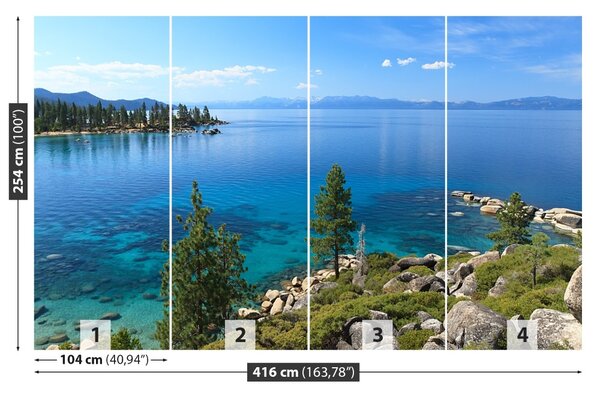 Carta da parati Lago Tahoe 104x70 cm