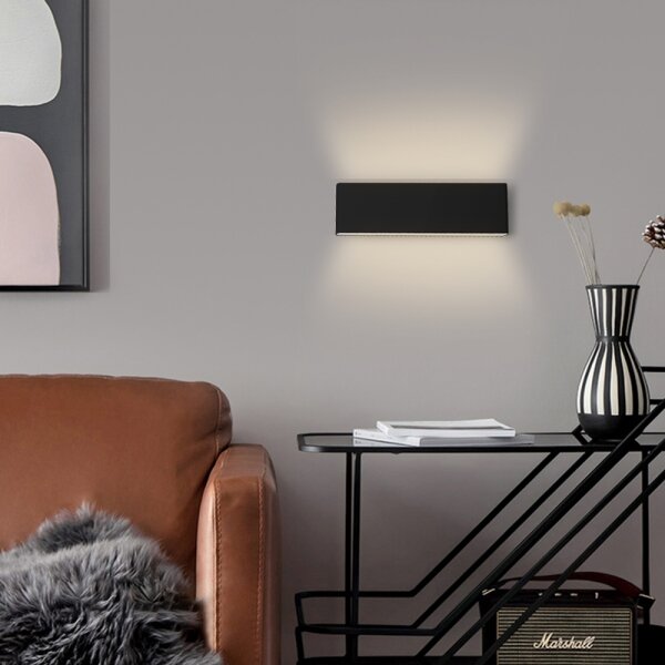 Immax NEO - Applique a LED dimmerabile LISTON LED/8W/230V nera + T