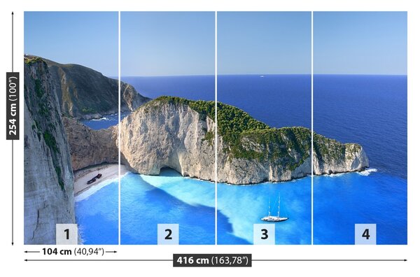 Carta da parati Zakynthos, Grecia 104x70 cm