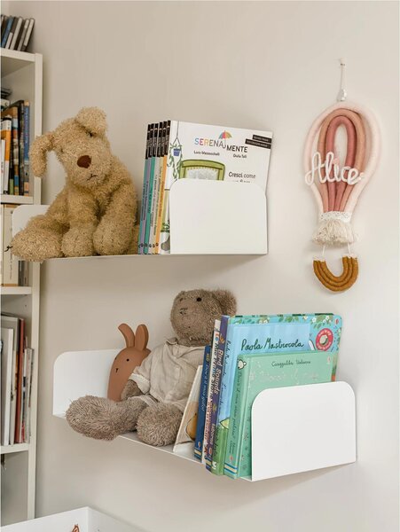 Mensola in metallo SMARTY da muro Minimal Dimensioni 40x20x h 12 cm Portata massima 17.8 kg in acciaio verniciato Grigio ombra RAL 7022