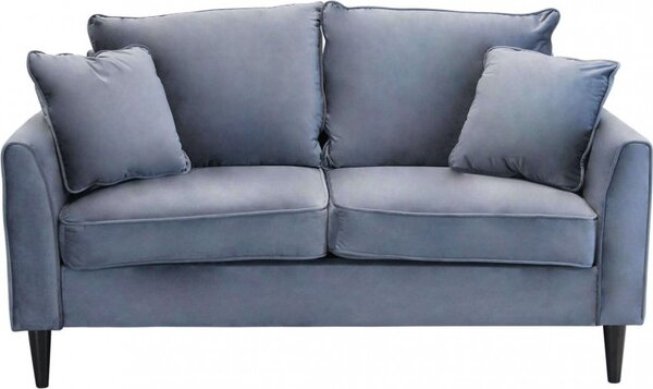 DecHome Divano 2 Posti Moderno in Velluto Dimensioni 152x81x89 cm colore Grigio - Cordoba