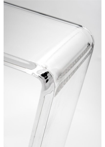 Sgabello In Plexiglass spessore 15 mm 100x100 CLIO SGABELLO PLISSE' Dimensioni 41x22x h46 cm portata max 80 kg colore trasparente