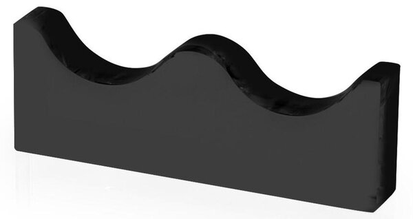Poggia Posate Serving, supporto per posate universale in plexiglass dimensioni 8x1,2 h 3 cm accoglie 2 posate colore nero