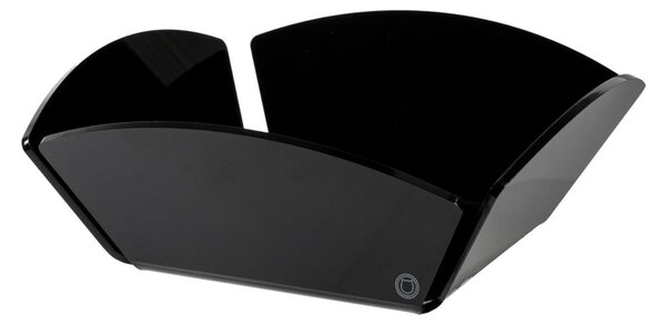 Cestino pane in Plexiglass, Dimensioni 23x23 x h 8 cm, peso 0,4 kg, spessore 4 mm colore nero lucido