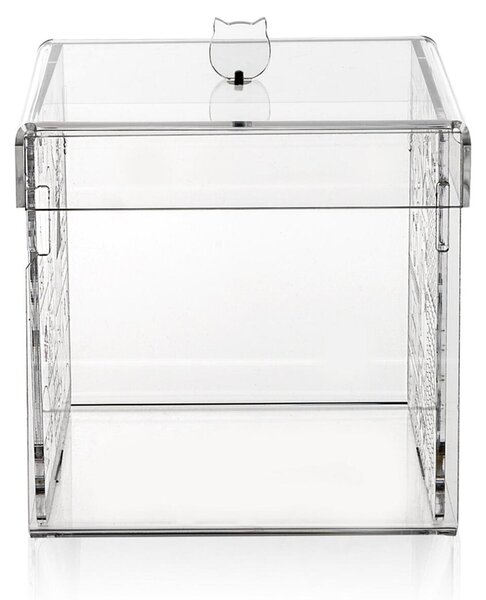 Scatola in Plexiglass Natalizia collezione Christmas Dimensioni 27x27x h 26 cm - Colore trasparente