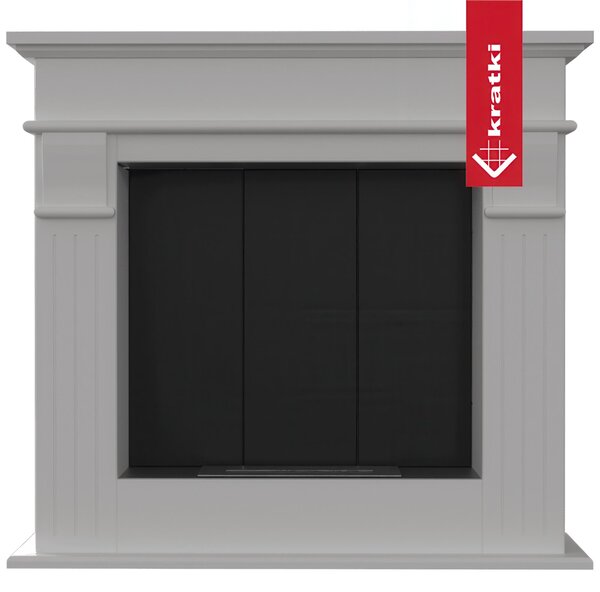 Camino Bioetanolo AUGUST T�V Bianco - Auto-Assemblaggio, Alcol Etilico, Dimensioni 95x28x87 cm, 86 kg, Certificazione T�V