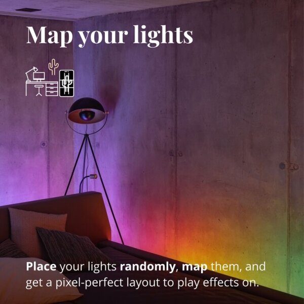 Twinkly TWL100STW-WEU - LED RGB Striscia dimmerabile LINE 100xLED 1,5 m Wi-Fi