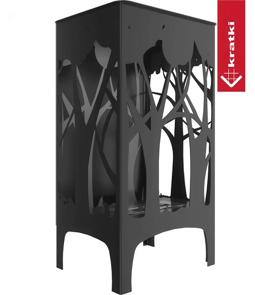 Camino Bioetanolo da Terra FOXTROT Nero - Altezza 70.2 cm, Dimensioni 36x29x70.2 cm, Materiale di Alta Qualit�, Certificazione ISO 9001:2015