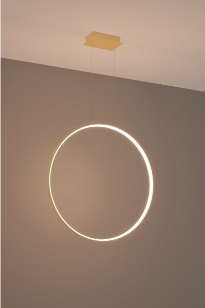 Thoro TH.175 - Lampadario LED a sospensione con filo RIO LED/50W/230V CRI90 3000K diametro 78 cm oro