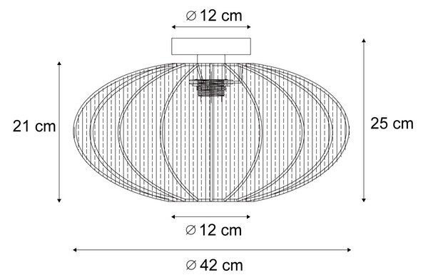 Plafoniera di design beige - Bida