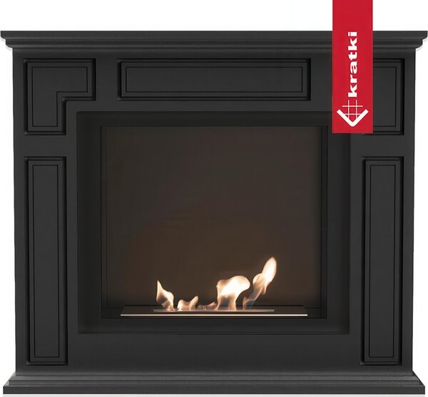 Camino Bioetanolo a Portale MARCH T�V Nero - Altezza 85.7 cm, Dimensioni 100x25.3x85.7 cm, Peso 54 kg, Materiale di Alta Qualit�, Certificazione ISO 9001:2015