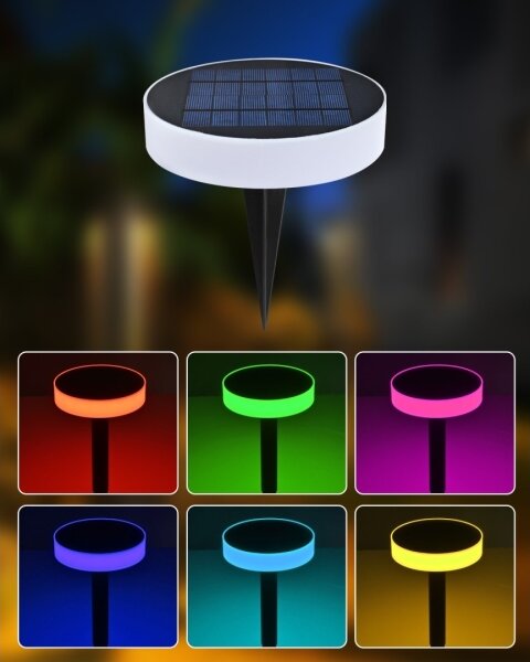 Immax NEO 07910L-LED RGB Lampada solare dimmerabile LED 1W 5V rotonda IP54 Tuya