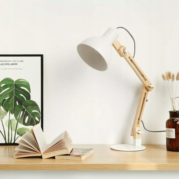 Lampada da tavolo 1xE27/40W/230V bianca