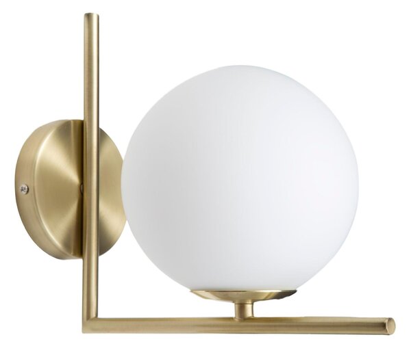 Lampada, Applique Da Muro in metallo dorato opaco 15x25x22 cm Linea Glamy colore oro