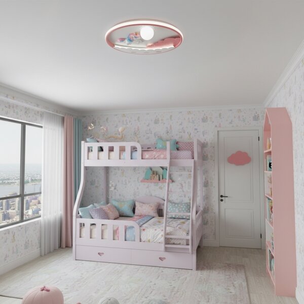 Brilagi - LED dimmerabile. Plafoniera per cameretta UNICORN LED/68W/230V 3000-6000K + telecomando