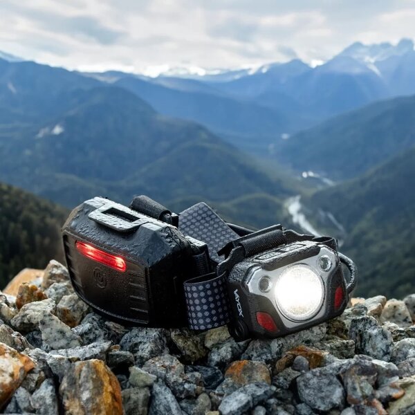 Lampada frontale LED ricaricabile sensore 10W 5V IP44 1200 lm 4000 mAh