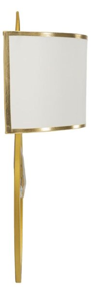 LAMPADA DA MURO VIENNA CM 26x15x50 oro e bianco