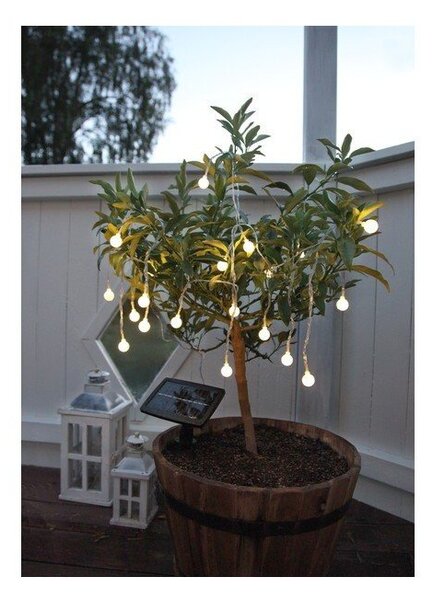 Catena luminosa solare a LED per esterni, lunghezza 4,75 m Globini - Star Trading