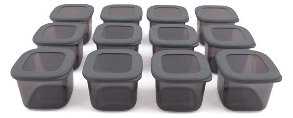Set di contenitori per alimenti in plastica alimentari 12 pz Fresco – Hermia