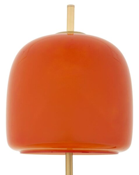 La Lampada da Tavolo OLDY dal design minima Dimensioni � 30x6x53 cm Lampada E-27 Colore Oro e Arancio