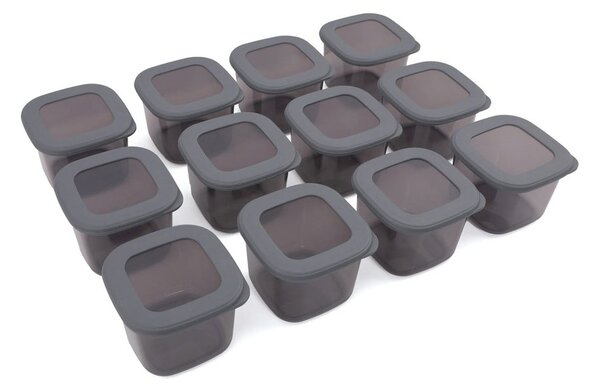 Set di contenitori per alimenti in plastica alimentari 12 pz Fresco – Hermia