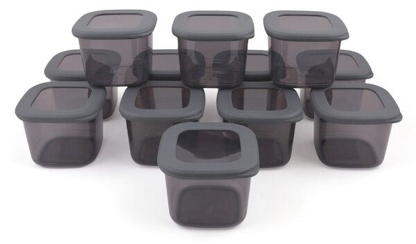 Set di contenitori per alimenti in plastica alimentari 12 pz Fresco – Hermia