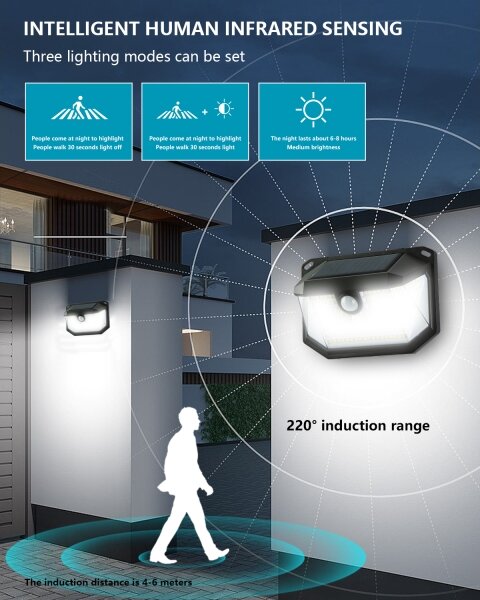 Brilagi - Applique a LED solare con sensore WALLIE LED/4W/5,5V IP65