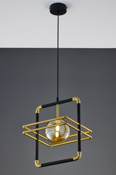 Jupiter 2025 - Lampadario a sospensione con filo FIORI 1xG9/10W/230V nero/oro/beige