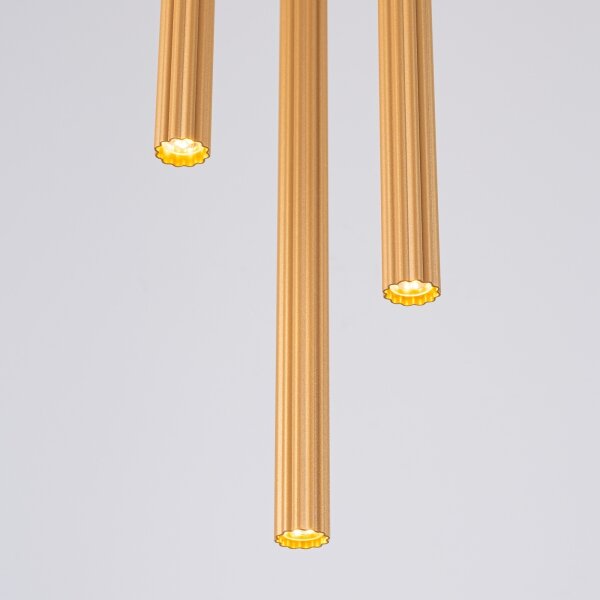 Sollux SL.1342 - Lampadario a sospensione con filo ARCHE 3xG9/8W/230V oro
