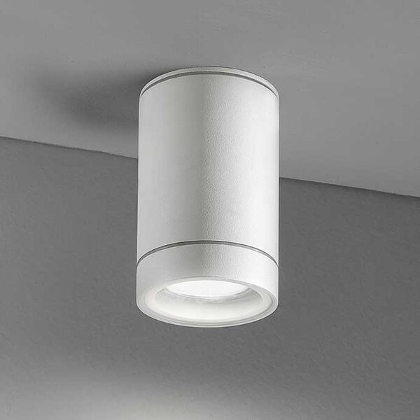 Perenz Lampada da soffitto rotonda per esterni in alluminio dal design moderno - Pendo