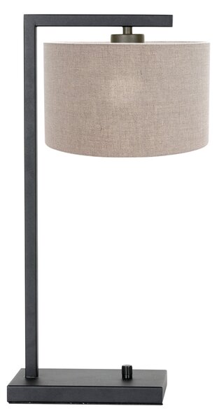 Steinhauer - lampada da tavolo - Stang - nero - lino metallo - lampada d'atmosfera - E27 - 7119ZW
