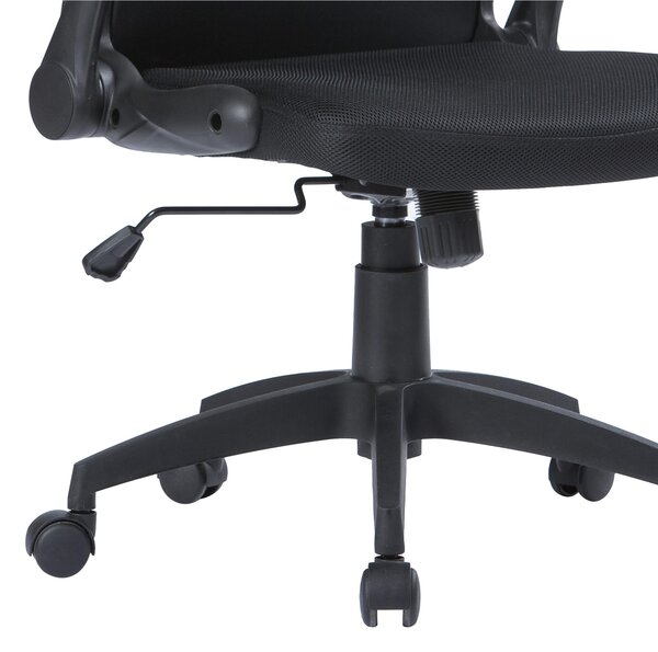 Poltrona operativa con braccioli Jackson Richiudibile L58,5 x P38,5 x H58,5-h107,5 cm - 11,6 kg schienale e braccioli pieghevoli con tessuto nero