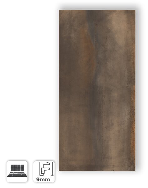 Pavimento in Gres Porcellanato Effetto Metallo Classico Corten 60x120 - EOTM622