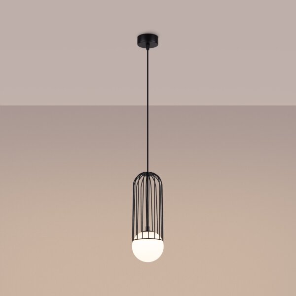 Sollux SL.1332 - Lampadario a sospensione con filo BRINA 1xG9/8W/230V nero