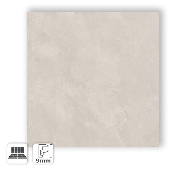 Gres Porcellanato Effetto Cemento-Resina Bianco Ghiaccio 80x80 - CJN062