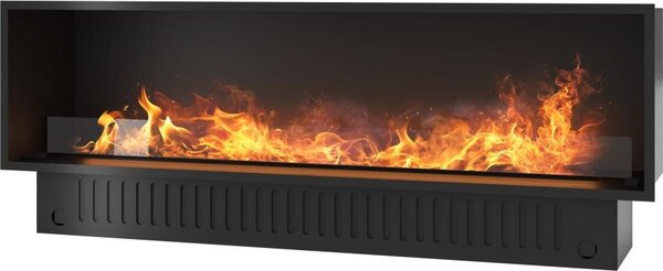 Caminetto a Vapore Acqueo da Incasso Invapo Inside 1800 - Fiamma Multicolore, Effetto 3D e Controllo App, Serbatoio 3.6l - 183cm Autorefill