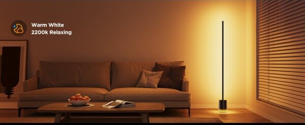 Govee - Lampada LED da terra Smart MATTER LED RGBICWW Wi-Fi + +TC