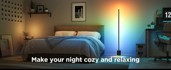 Govee - Lampada LED da terra Smart MATTER LED RGBICWW Wi-Fi + +TC