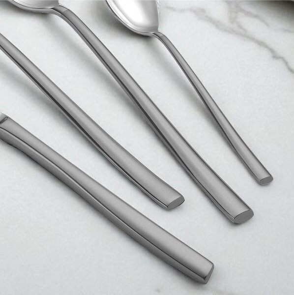 Confezione vetrina 24 pezzi Posate manico Satinato CELINE TWIN, inox 18.10 (AISI304), spessore 4,5 mm linea TWIN Met� satinata Met� Acciaio Lucido