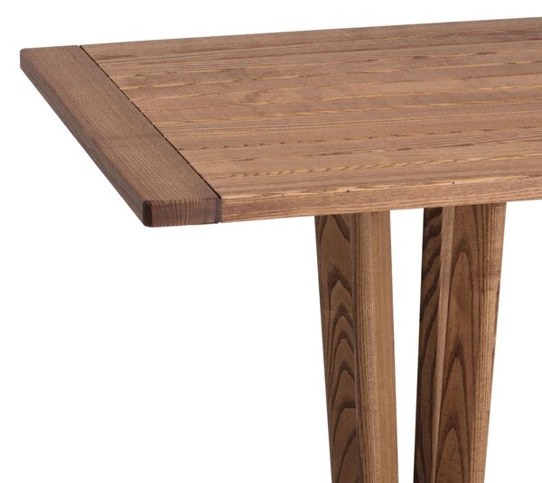 Tavolo quadrato fisso Ercole in legno di frassino Naturale Dimensioni 70x70x h73 cm- Peso 19 kg prodotto in Italia